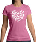 Love Heart Horse Womens T-Shirt