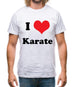 I Love Karate Mens T-Shirt