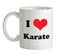 I Love Karate Ceramic Mug