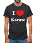 I Love Karate Mens T-Shirt