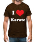 I Love Karate Mens T-Shirt