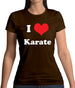 I Love Karate Womens T-Shirt