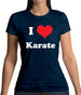 I Love Karate Womens T-Shirt