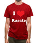 I Love Karate Mens T-Shirt