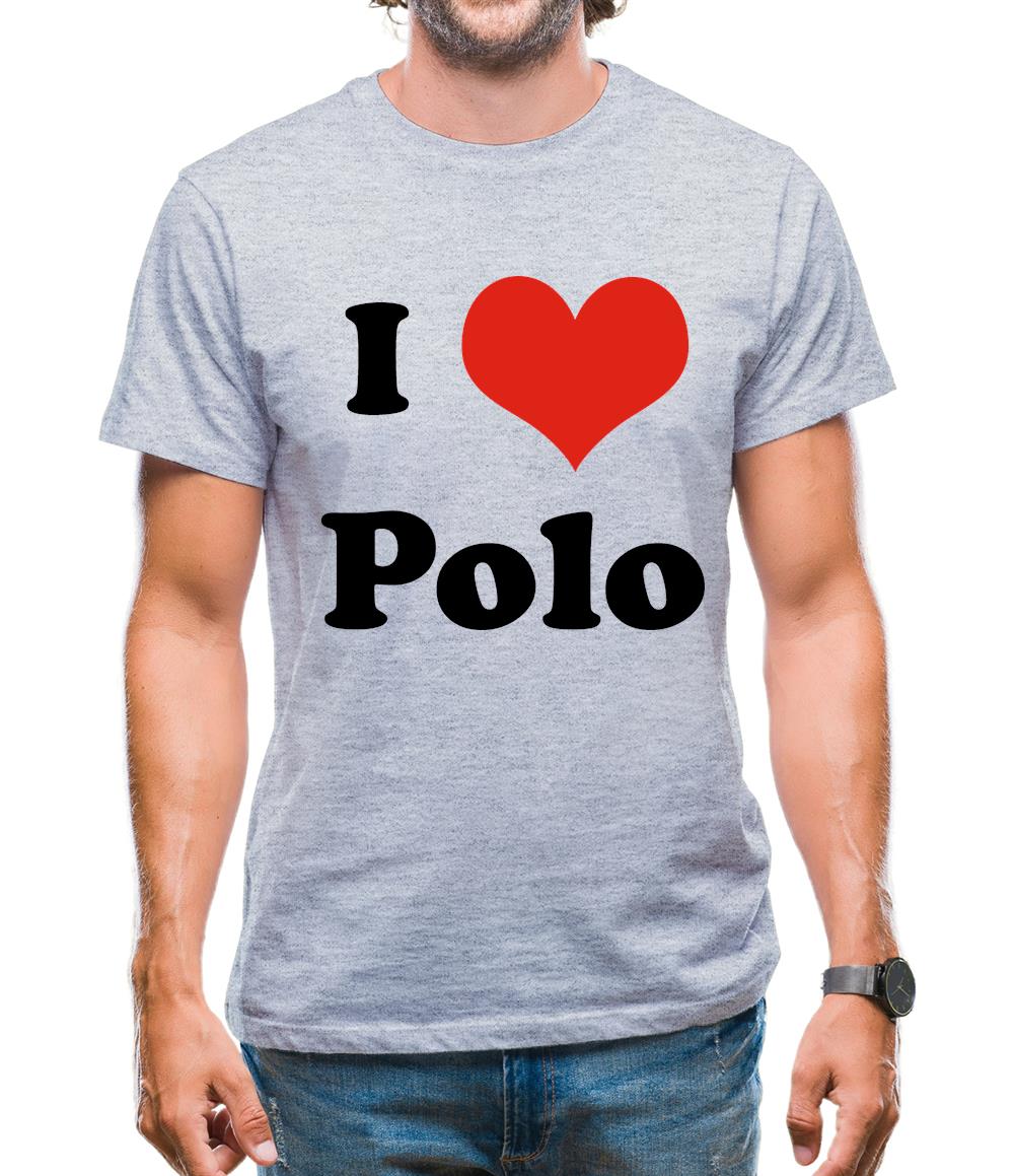 I Love Polo Mens T-Shirt