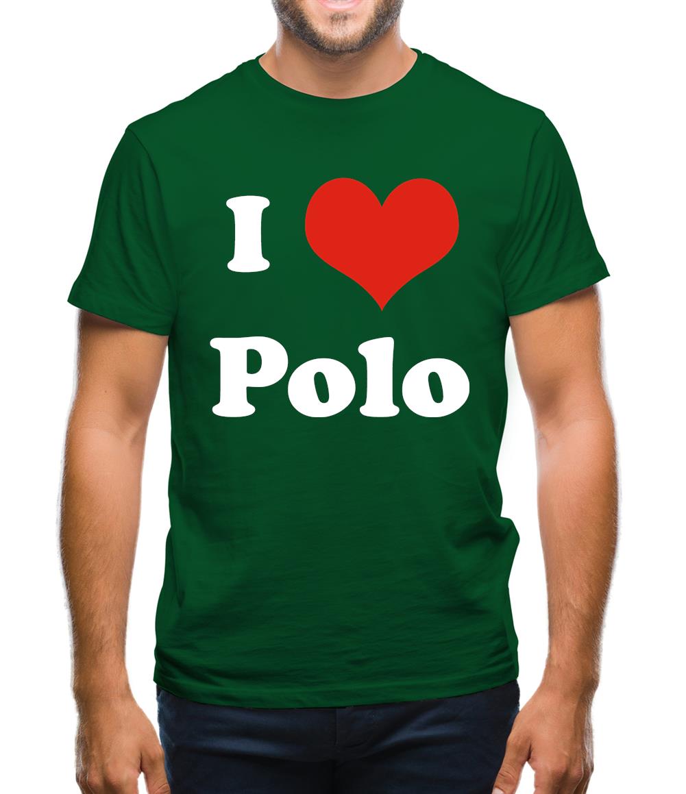 I Love Polo Mens T-Shirt
