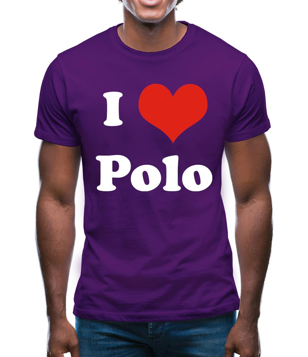 I Love Polo Mens T-Shirt
