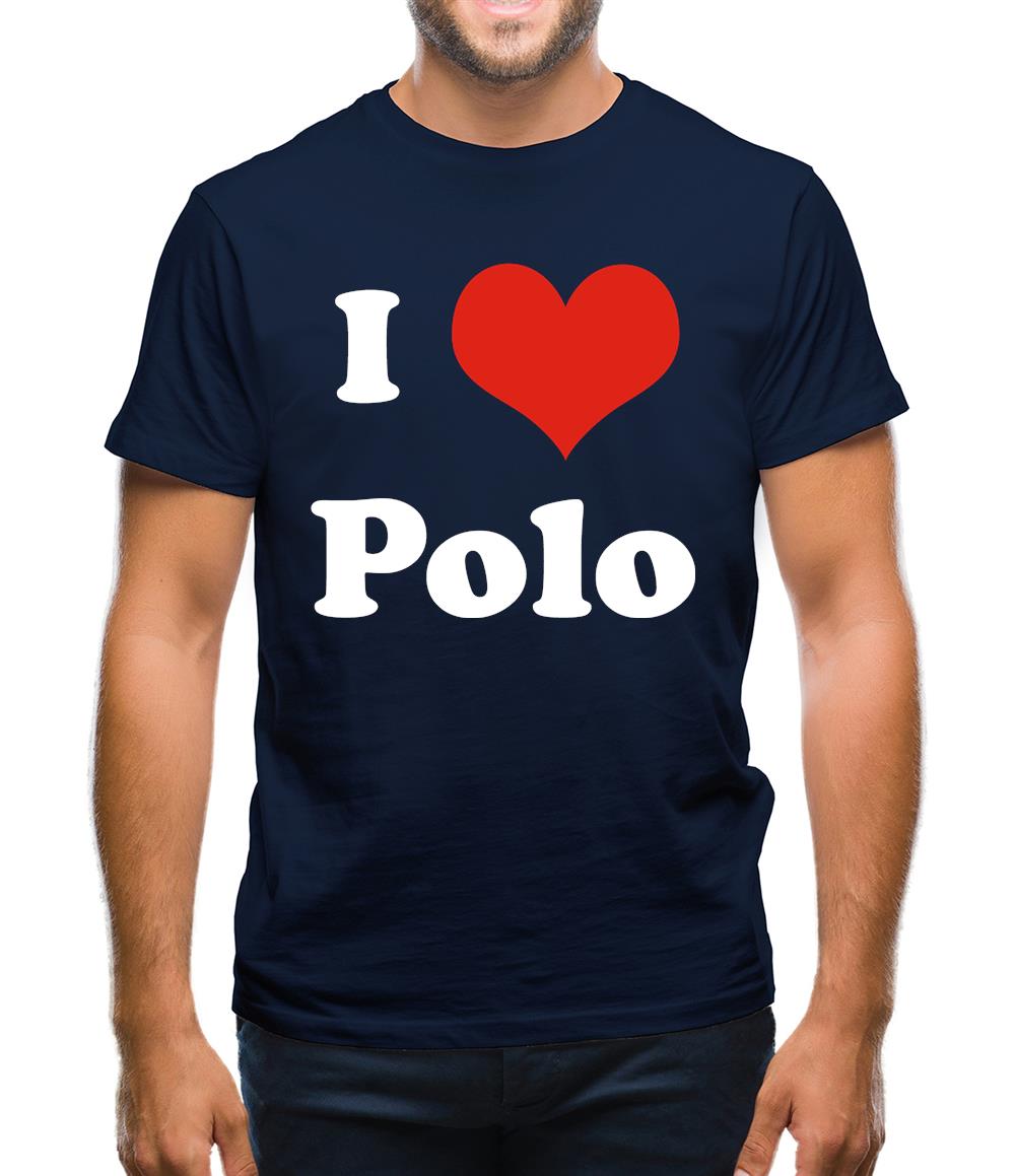 I Love Polo Mens T-Shirt