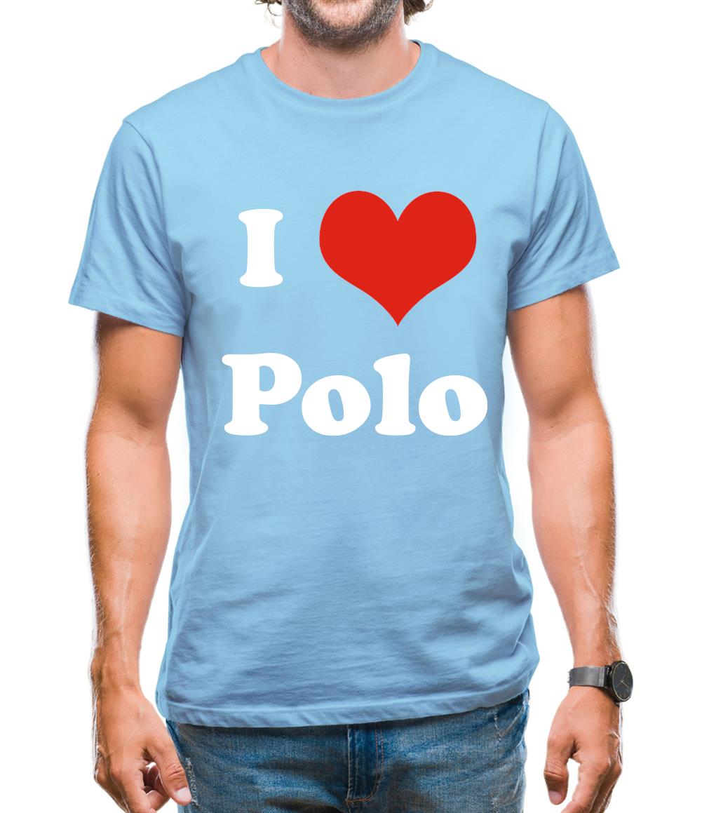 I Love Polo Mens T-Shirt