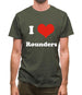 I Love Rounders Mens T-Shirt