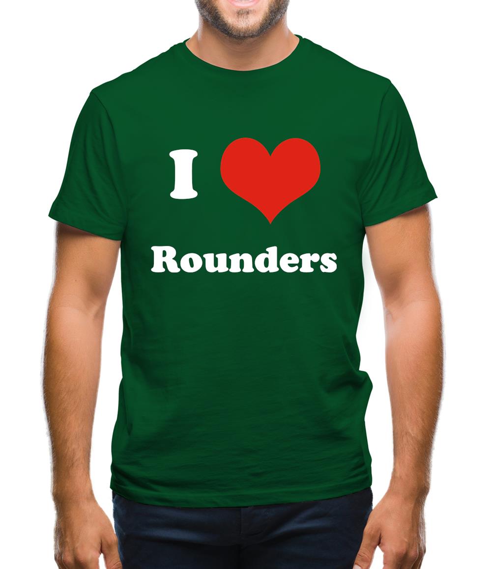 I Love Rounders Mens T-Shirt