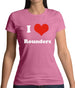 I Love Rounders Womens T-Shirt