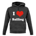 I Love Sailing unisex hoodie