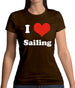 I Love Sailing Womens T-Shirt