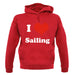 I Love Sailing unisex hoodie