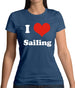 I Love Sailing Womens T-Shirt