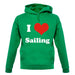 I Love Sailing unisex hoodie