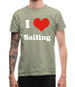 I Love Sailing Mens T-Shirt