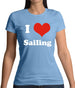 I Love Sailing Womens T-Shirt