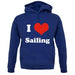 I Love Sailing unisex hoodie