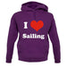 I Love Sailing unisex hoodie