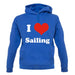 I Love Sailing unisex hoodie