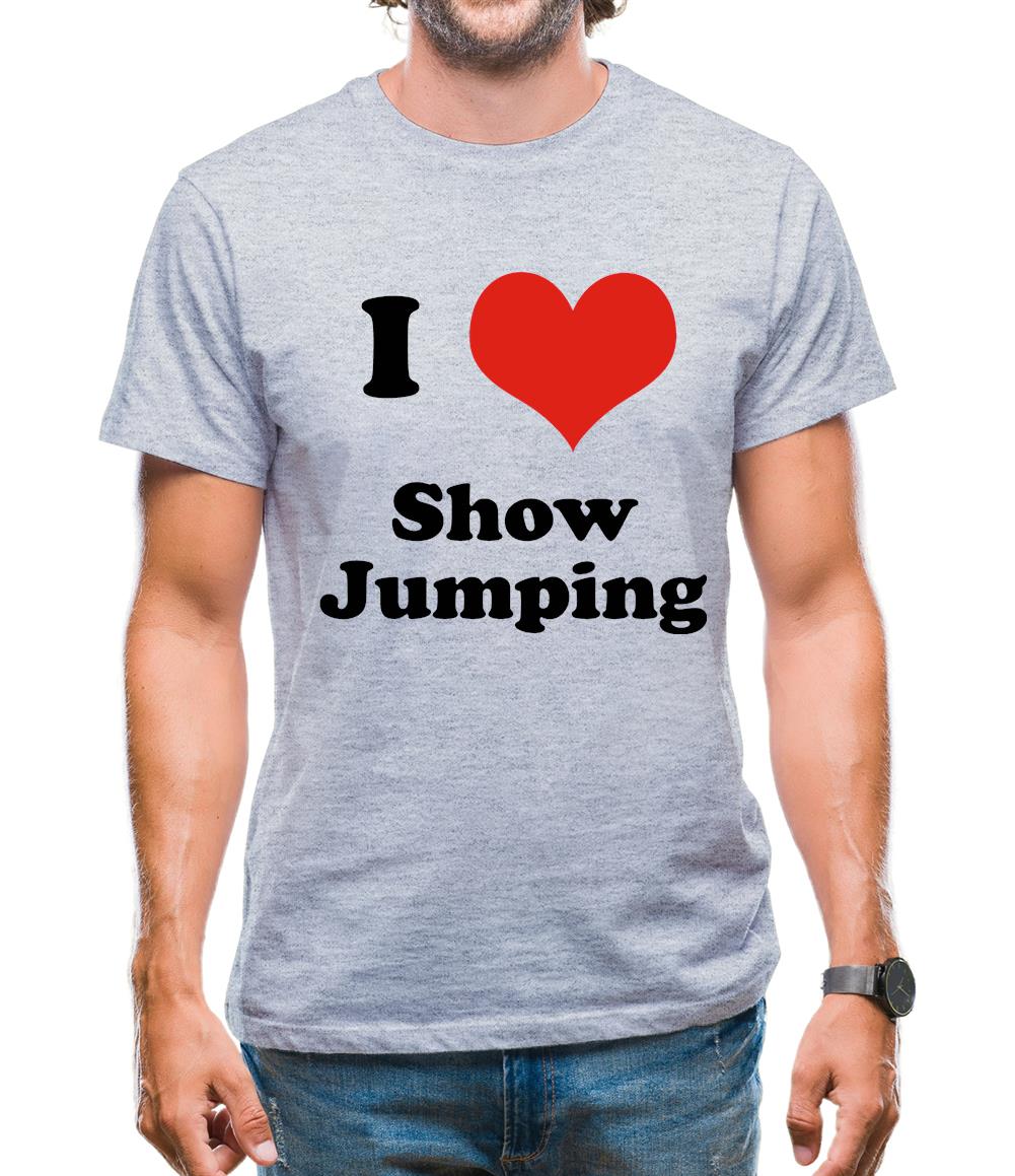 I Love Show Jumping Mens T-Shirt