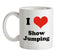 I Love Show Jumping Ceramic Mug
