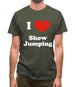 I Love Show Jumping Mens T-Shirt