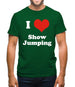 I Love Show Jumping Mens T-Shirt