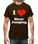 I Love Show Jumping Mens T-Shirt