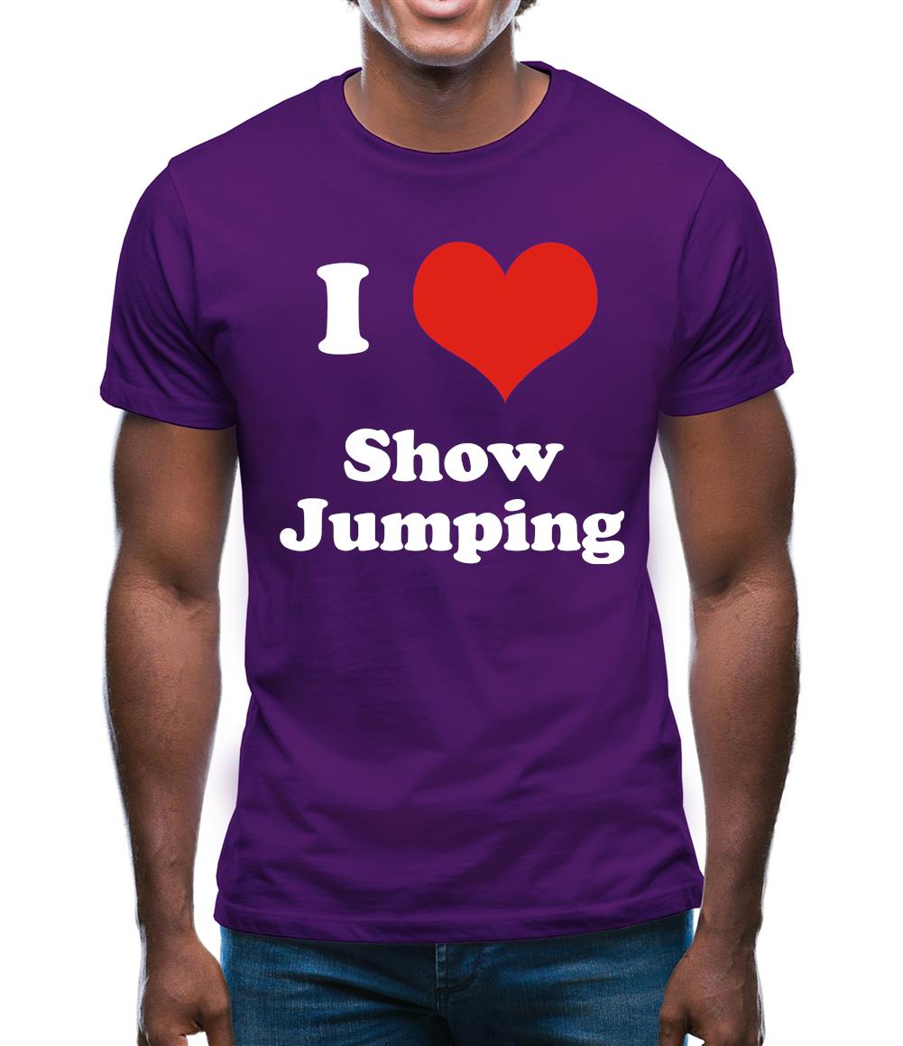 I Love Show Jumping Mens T-Shirt