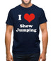 I Love Show Jumping Mens T-Shirt