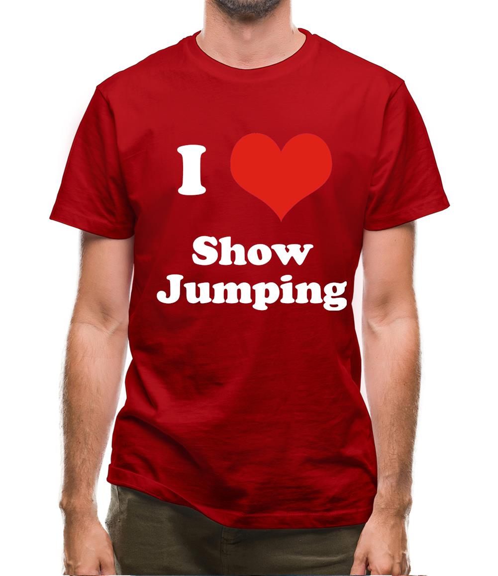 I Love Show Jumping Mens T-Shirt