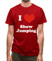 I Love Show Jumping Mens T-Shirt