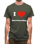 I Love Snowboarding Mens T-Shirt