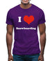 I Love Snowboarding Mens T-Shirt