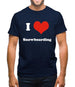 I Love Snowboarding Mens T-Shirt