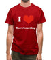 I Love Snowboarding Mens T-Shirt