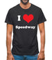 I Love Speedway Mens T-Shirt