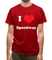 I Love Speedway Mens T-Shirt