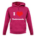 I Love Taekwondo unisex hoodie