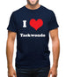 I Love Taekwondo Mens T-Shirt