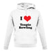 I Love Tenpin Bowling unisex hoodie