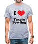 I Love Tenpin Bowling Mens T-Shirt