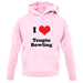 I Love Tenpin Bowling unisex hoodie