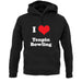 I Love Tenpin Bowling unisex hoodie