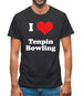 I Love Tenpin Bowling Mens T-Shirt