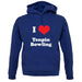 I Love Tenpin Bowling unisex hoodie