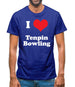 I Love Tenpin Bowling Mens T-Shirt